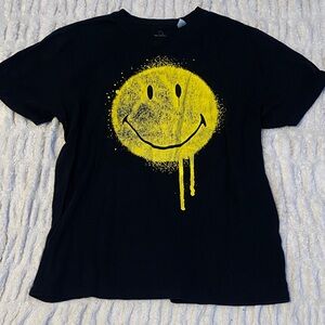 Black Smiley Face Tee